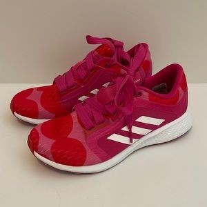Ladies Marimekko pink red Adidas size 7.5